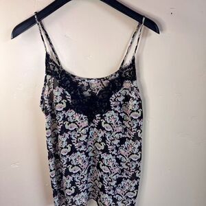 Intimately Free People‎ Womens Floral Lace Babydoll Camisole Coquette Size Small